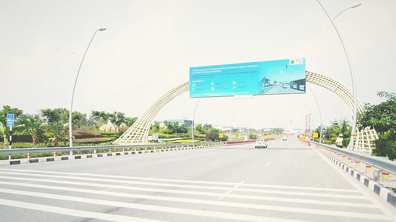 The Bangalore International Airport approach highway
