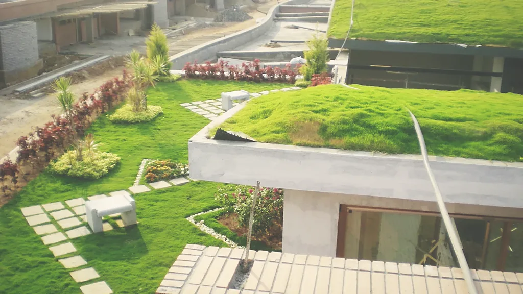 Roof garden over an occupied structure